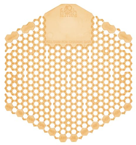 Fresh Products Wave 3D, eliminiert praktisch Urinspritzer, 30-Tage-Nutzung, einfache Installation, nützliche Bakterien, gleichmäßiger Duft - Summer Sunshine, Orange, Made in USA, 10pk Urinal Screens