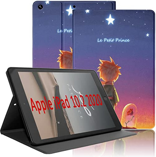 Yoedge Coque pour iPad 10,2(iPad 9ème/8ème/7ème Génération), Étui de Protection Case Cuir PU Housse Fine et Légère Smart Cover avec Fonction Support pour iPad 10.2 2021/2020/2019, Little Prince 3