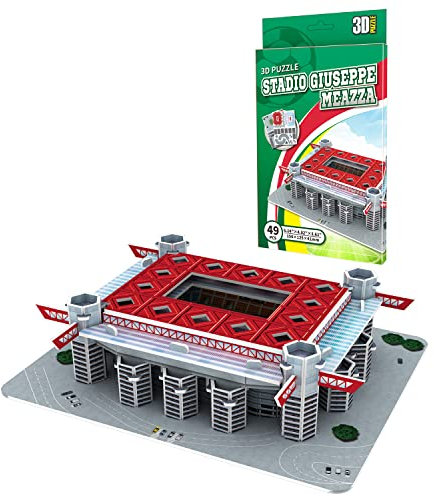 Georgie Porgy 3D Fußballstadion Puzzle Spielzeug Modell Bauen Baukästen für Kinder Geburtstagsgeschenke (San Siro Stadion 49 Stück)