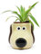 Half Moon Bay Aardman Plant Pot Shaped-Wallace (Gromit), Ceramic, 8 (h) x 10.2 (w) x 12.5 (d) cm