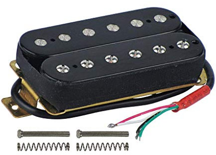 Uinfhyknd Guitare électrique Humbucker Pickups Bridge Alnico V Noir
