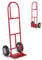 COSTWAY Sackkarre mit P-Griff, belastbar bis 300 kg, Metall Stapelkarre Schwerlast, Transportkarre mit großen Rädern & klappbarer Ladefläche, Transportwagen Handkarre (Modell 1, Rot)