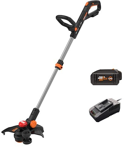 Worx Nitro 20V 13 Cordless String Trimmer with Brushless Motor, 3-in-1 Grass Trimmer Edger Mini-Mower, Lightweight Weed Trimmer COMMAND FEED Instant Line Advancement WG173– Battery & Charger Included