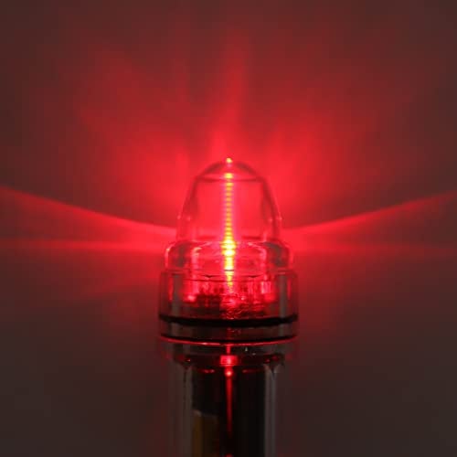 LED-Angellichter, 300 Metern Tiefe Tropfenlichter Unterwasser-Angelköder Blinker Tiefsee-Angelköder Unterwasser-Angellicht für Hochseeangeln, Schleppangeln, Eisangeln oder Süßwasserbarschangeln(ROT)