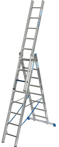 KRAUSE | Profi-Vielzweckleiter STABILO + S | 3-teilig | Stufen/Sprossen-Kombination | 3 x 8 Stufen/Sprossen