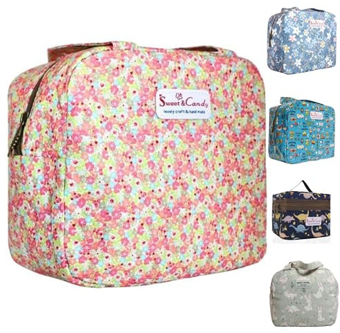 KLAPIA Bolsa Térmica Porta Alimentos Infantil. Nevera Pequeña para Oficina, Merienda y Almuerzo, Cole y Trabajo. Mantiene la Comida Fría o Caliente. Lancheira Lunch Bag Impermeable. (Spring)