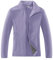 33,000ft Damen Fleecejacke mit Durchgehendem Reißverschluss Stehkragen Damen Leichte Fleece Jacke Antistatische Outdoor Damenjacke für Wandern und Freizeit, Hellviolett XL