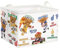 Clastyle Sport Teddybär Basketball Wäschekorb Rennwagen Weiß Würfel Fußball Kleidung Spielzeug Aufbewahrungsbox,40x30x30 cm