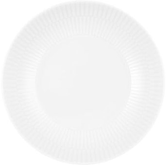 Seltmann Weiden Amina Weiß Suppenteller, 21 cm, Tiefe Suppenschale mit dezentem Relief-Muster, Spülmaschinen- und Mikrowellenfest, Porzellan, Weiß