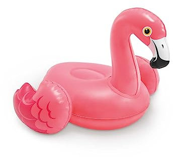 Intex 58590NP Badespielzeug Tiere Puff 'N Play | Aufblasbares Badewannenspielzeug Wassers-Spielzeug Pool-Spielzeug (Flamingo (Pink))