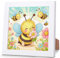 Biene Diamond Painting Kinder Mit Holzrahmen,Set Full Diamant Painting Bilder Kinder Tiere,5D Diamond Painting Mädchen,DIY Mosaikherstellung Arts Craft für Home Wand Decor 18x18cm
