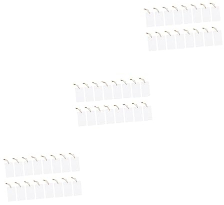 Lurrose 3sets Basket Labels Clip Bin Labels for Storage Bins DIY Tags for Kitchen 16pcs*3