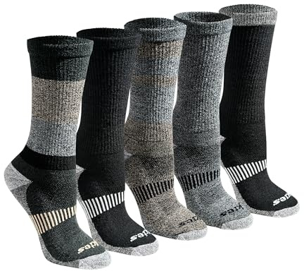 Dickies Women's Dri-tech Fashion Moisture Control Crew Socks, Available in S-xl (5, 6, 12 Pairs) Socks (pack of 6)