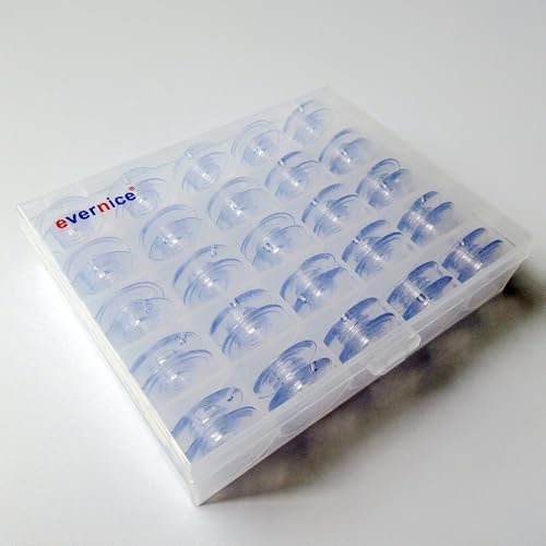 25 Spulen mit Box für Husqvarna Viking Prisma 990S, 990, 980, 960, 950S, 950, 945, 940
