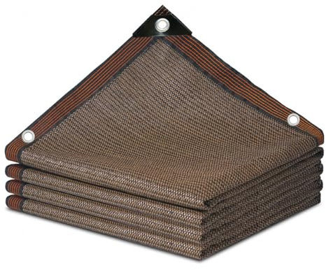 Rete Ombreggiante Traspirante Vele Ombreggianti Telo Ombra Giardino, Vela Ombreggiante per Serra, Parcheggio, Casetta da Giardino,8x8m