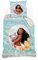 Disney - Housse de couette Vaiana et Pua le cochon 140x200 cm - 100% Coton - Bleu