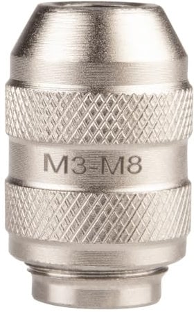 NEO TOOLS Mandrin pour taraud, taraud, mandrin, porte-outils, visseuse sans fil/perceuse, adaptateur de taraud 1/4, pour filetage M3-M8, CrV