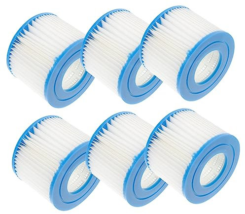 Happyyami 6pièces Filtre De Piscine Et Spa Type VI Remplacement De Cartouche De Filtration pour Nettoyage De Piscine Compatible avec