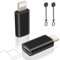 layajia Adattatore USB C a Lightning, Adattatore Lightning USB C per iPhone 14/13/12/11/iPad/Airpods, Supporta la Ricarica/Sincronia dei Dati, Non per Cuffie/Audio/OTG, Anti-Perso, 2 Pezzi, Nero