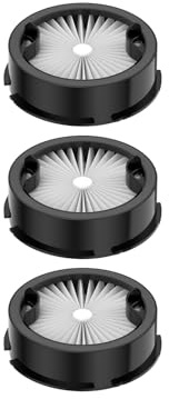 coovy HP HEPA Filter 3 Stück für SU7 Akku Staubsauger, schwarz