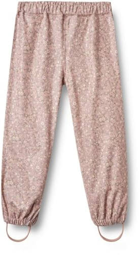 Wheat Regenhose Olo Hose Mädchen GRS recycelt Wasserdicht Winddicht, Powder Flower Meadow, 140/10y