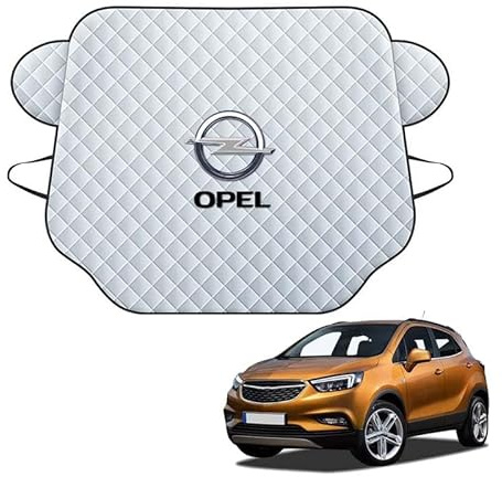 ABCHL Frontscheibenabdeckung für Opel Corsa 2020 2021 2022 2023 2024 2025 Corsa F,Windschutzscheibenabdeckung,Scheibenabdeckung Auto,Frontscheibenabdeckung Winter,Faltbare,Silver-S