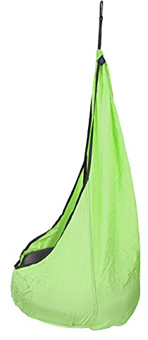 Syrisora Asiento Columpio Pod, Silla Hamaca Colgante para Niños Al Aire, Tafetán De Nylon Arrugado 210T, Portátil Y Fácil De Instalar para Dormitorio, Sala De Estudio, Balcón, Patio (Fruta Verde)