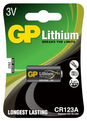 Batteria al Litio 3V CR123A (Blister 1 Pezzo)