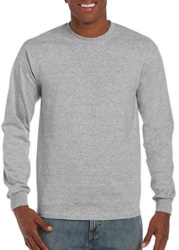 Gildan Hammer Longsleeve T-Shirt/Sport Grey, 4XL