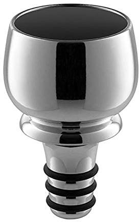 Alessi Smack MW66 Bottle Stopper with Candle Holder, Chromed Zamak, Mirror Polished,Silver