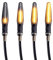 SFONIA 4pcs Indicateurs de Moto 12 LED Clignotants Lumières 12V Imperméable Universel pour Moto Scooter Quad Cruiser Off Road