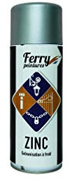 Ferry Bombe peinture Gris Galvanisation à Froid - 400ml - Qualité Professionnelle