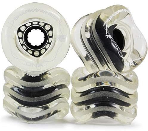 Wheels Shark DNA 72mm 78a Longboard Rollen (4er Set) (Ghost Schwarz)