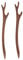 Lurrose Haar 2pcs haftet hölzerne Haarnadel-Essstäbchenhaarzusatzweinlese-Holz hairwear