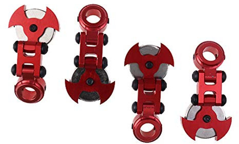 P Prettyia 4pcs RC Auto Halter Halterung Karosseriehalter Magnetische für 1/10 Axiale SCX10 TRX4 - rot