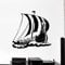 sanzangtang Navigation Wandtattoo mittelalterlichen Wikinger Schiff Marine Stil Vinyl Fenster Aufkleber dekorative Wandbild,