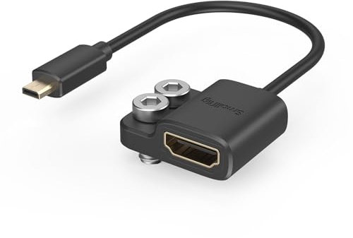SMALLRIG Ultra Slim 4K Câble Adaptateur Micro Mâle vers Full Femelle 14 cm (D vers A) - 3021
