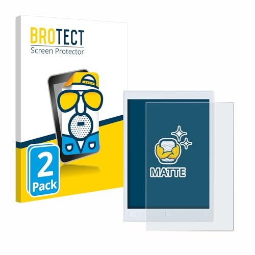 BROTECT Schutzfolie für reMarkable 2 | 2 Stück Entspiegelnder Displayschutz Made in Germany Matte Displayschutz-Folie Anti-Reflex Anti-Fingerprint Einfache Montage