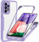 Hülle für Samsung Galaxy A53 5G, Vorder- und Rückseitenschutz Handyhülle Samsung A53 Case 360 Grad stoßfeste Handyhülle (A53, Violett)