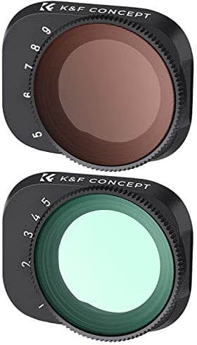 K&F Concept Mini 3 Pro Kit Filtros Variabile ND2-32 (1-5 stops)+ND32-512 (5-9 stops) compatibili con Mini 3 Pro/Mini 3