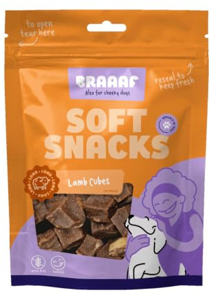 Braaaf Lamb Steak Cubes with Fish Hundefutter Trockenfutter 1x1cm