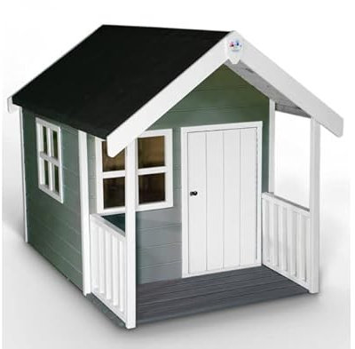 Matilda Wooden Playhouse - (Pebble Grey)