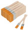 MUKCHAP 50 PCS 15mm/0.6 Inch Chip Paint Brushes, Wooden Nylon Paint Brushes, Flat Bristle Brush Artists Painting Brushes for DIY, Cleaning