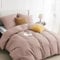 BEDSURE Bettwäsche 220x240 3teilig Adobe Rose - 1 Bettbezug 240x220 cm + 2 Kissenbezüge 80X80 cm, ÖKO-TEX Bettwäsche-Sets Rosa Polyester Mikrofaser mit Reißverschluss