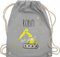 Turnbeutel Rucksack - Bagger Baumaschine Baufahrzeug Bagger-Fan Baustellenfahrzeug - Unisize - Hellgrau - kindergarten-rucksack sportbeutel kita baggerfahrer baustellenfahrzeuge beutel