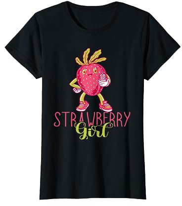 Shake Sweet Strawberries Summer Fruit Strawberry Girl T-Shirt