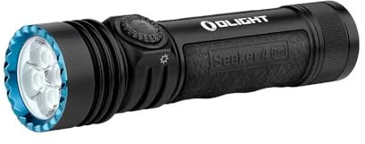 OLIGHT Seeker 4 Pro LED-Taschenlampe, 260 m Reichweite, 4600 lm und 16895 CD (schwarz)