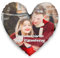 Easycosy Personalisiertes Kissen aus Premium Samt mit Foto, Doppelseitiger FotoKissen-Bezug mit 2 Fotos & Text Bedrucken als Fotogeschenke zum Geburtstag Weihnachten -ohne Kissenfüllung