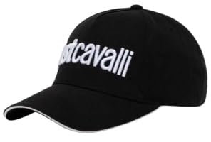 Just Cavalli Baseball Cap, Schwarz-Weiß