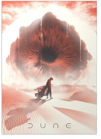 Displate Offiziell Dune MetallPoster Magnetische Befestigung Inklusive Lizenziert Bilder Hochwertiges Poster Dune Heroes The Sandworm 45 cm x 32 cm